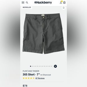 Flint and Tinder 365 Shorts in Charcoal